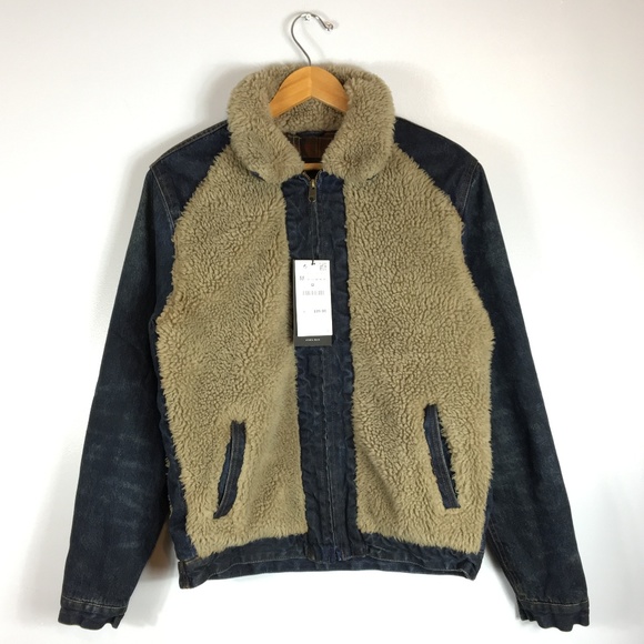 zara mens sherpa jacket